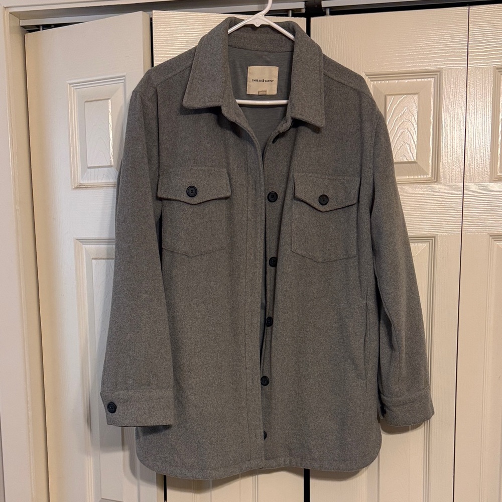 Thread & Supply Heather Gray Jacket - image 1